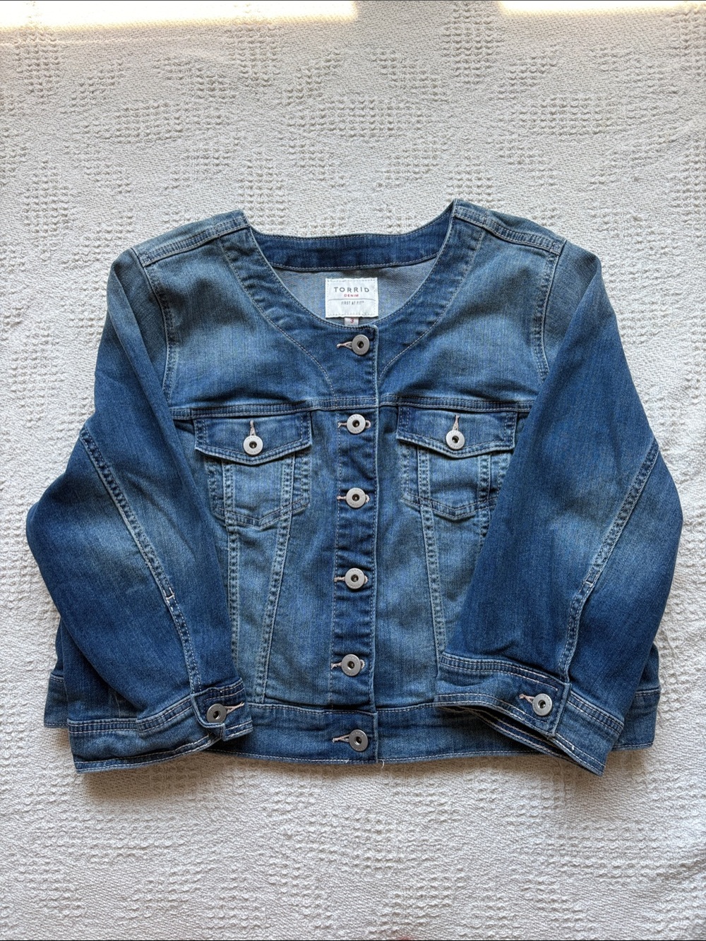 Torrid Blue Denim Button-Front Jean Jacket